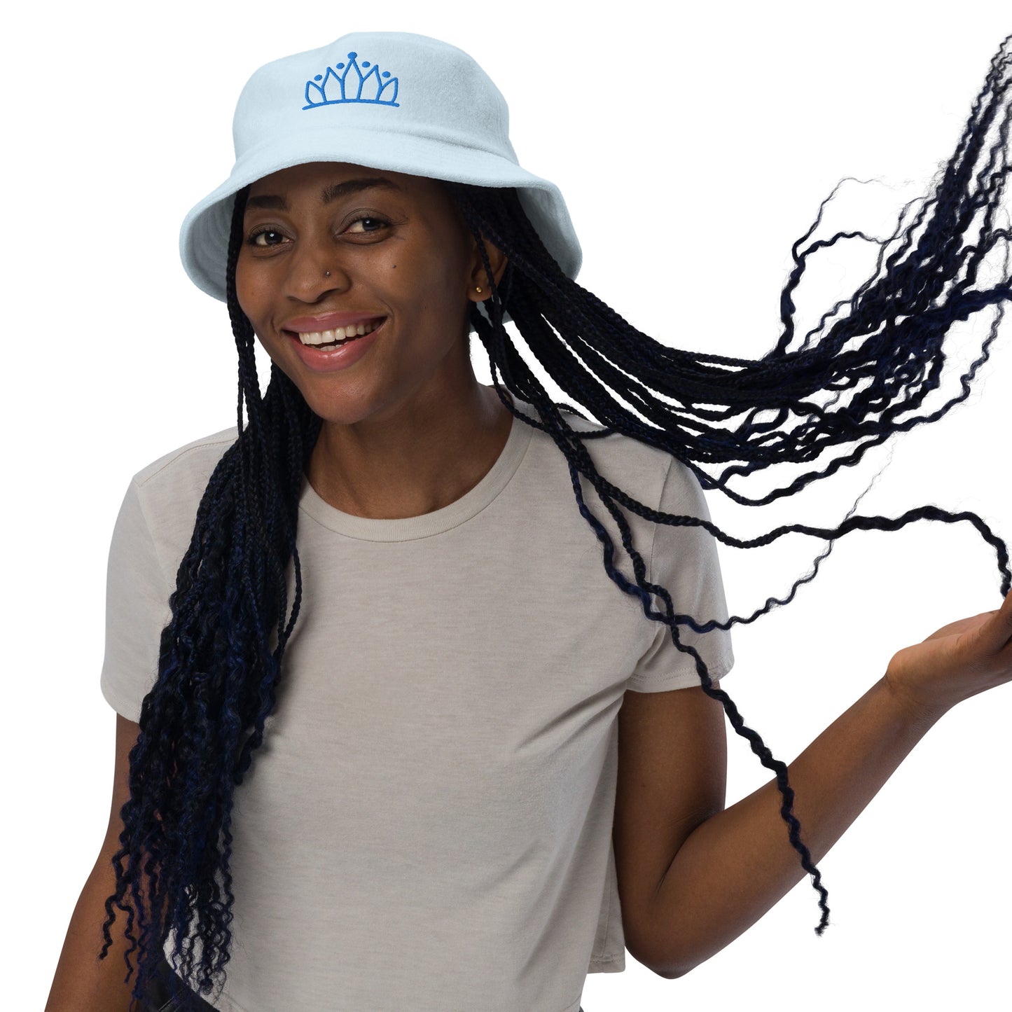 Seasoned Queen's Crown Terry Cloth Bucket Hat